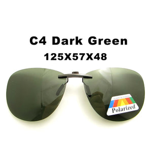 DL024 Unisex Square Driving Polarized Sunglasses Women Men Oversized Ultra Light Metal Frame Clip On Sun Glasses uv400