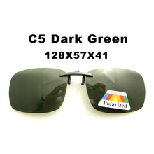 Carica l&#39;immagine nel visualizzatore di Gallery, DL024 Unisex Square Driving Polarized Sunglasses Women Men Oversized Ultra Light Metal Frame Clip On Sun Glasses uv400