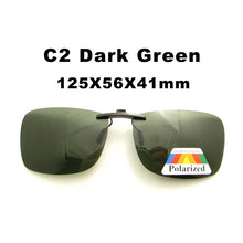 Carica l&#39;immagine nel visualizzatore di Gallery, DL024 Unisex Square Driving Polarized Sunglasses Women Men Oversized Ultra Light Metal Frame Clip On Sun Glasses uv400