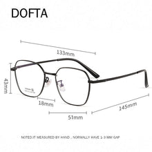 Load image into Gallery viewer, DOFTA Titanium Glasses Frame Women Men Square Eyewear Male Optical Myopia Prescription Eyeglasses Frames Korean 5562