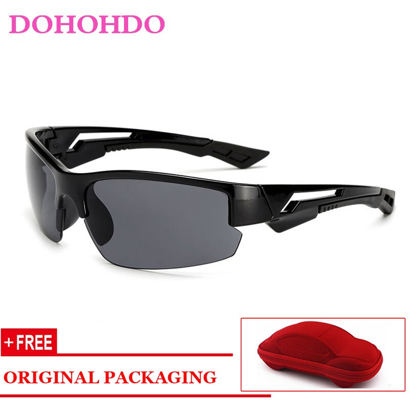 DOHOHDO Camouflage Sunglasses Men And Women  Sports Fishing Driving Sunglasses Brand Designer Camouflage Frame With Box