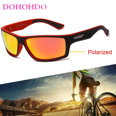 DOHOHDO Polarized Sunglasses Men  Driving Anti-Glare Sun Glasses Male Matte Night Vision Sports Goggles UV400