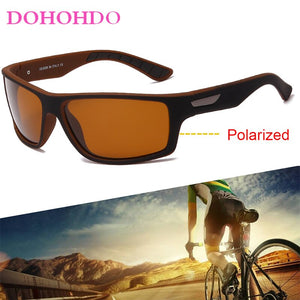DOHOHDO Polarized Sunglasses Men  Driving Anti-Glare Sun Glasses Male Matte Night Vision Sports Goggles UV400