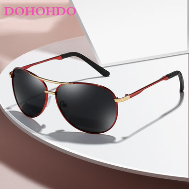 DOHOHDO  Men Polarized Sunglasses Women Brand Design Classic Pilot  Sun Glasses Male Driving Goggles Oculos