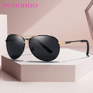 DOHOHDO  Men Polarized Sunglasses Women Brand Design Classic Pilot  Sun Glasses Male Driving Goggles Oculos