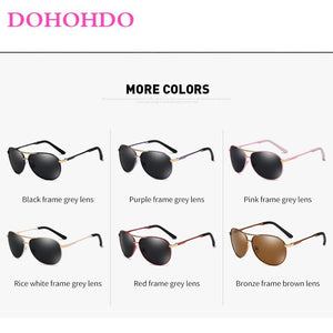 DOHOHDO  Men Polarized Sunglasses Women Brand Design Classic Pilot  Sun Glasses Male Driving Goggles Oculos
