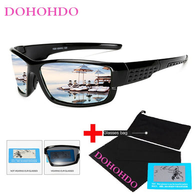 DOHOHDO  Men's Night Vision Sunglasses Polarized UV400 Driving Male Sun Glasses For Men Women Eyewear Gafas Gafas