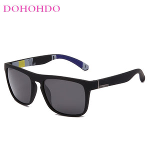 DOHOHDO Men Classic Polarized Sunglasses Square Coating Driving Sun Glasses Male Sunglass Shades Eyewear Gafas De Sol UV400