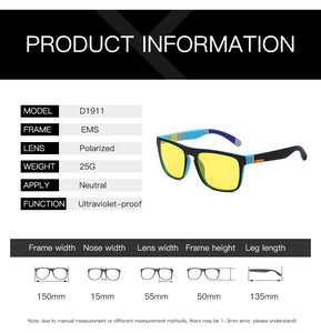 DOHOHDO Men Classic Polarized Sunglasses Square Coating Driving Sun Glasses Male Sunglass Shades Eyewear Gafas De Sol UV400