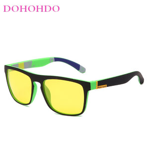 DOHOHDO Men Classic Polarized Sunglasses Square Coating Driving Sun Glasses Male Sunglass Shades Eyewear Gafas De Sol UV400