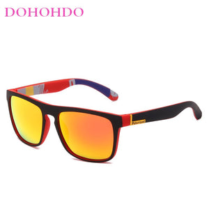 DOHOHDO Men Classic Polarized Sunglasses Square Coating Driving Sun Glasses Male Sunglass Shades Eyewear Gafas De Sol UV400