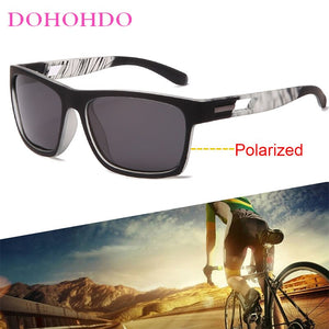 DOHOHDO Men Night Vision Polarized Sunglasses Male Men Classic Outdoor Sports Square Goggle For Fishing Driving Eyewear UV400