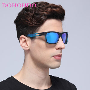 DOHOHDO Men Night Vision Polarized Sunglasses Male Men Classic Outdoor Sports Square Goggle For Fishing Driving Eyewear UV400