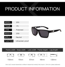 Load image into Gallery viewer, DOHOHDO Men Night Vision Polarized Sunglasses Male Men Classic Outdoor Sports Square Goggle For Fishing Driving Eyewear UV400