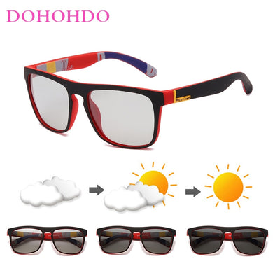 DOHOHDO Men Women Photochromic Sunglasses 2023 Change Color Polarized Driving Sun Glasses Anti-glare Goggle Glasses UV400