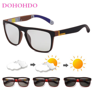 DOHOHDO Men Women Photochromic Sunglasses 2023 Change Color Polarized Driving Sun Glasses Anti-glare Goggle Glasses UV400