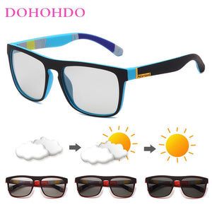 DOHOHDO Men Women Photochromic Sunglasses 2023 Change Color Polarized Driving Sun Glasses Anti-glare Goggle Glasses UV400