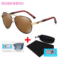 Load image into Gallery viewer, DOHOHDO Men&#39;s Aluminum Magnesium Pilot Sunglasses Polarized Men Coating Mirror Glasses Oculos Male Eyewear Accessories For Me