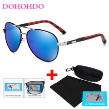 Load image into Gallery viewer, DOHOHDO Men&#39;s Aluminum Magnesium Pilot Sunglasses Polarized Men Coating Mirror Glasses Oculos Male Eyewear Accessories For Me