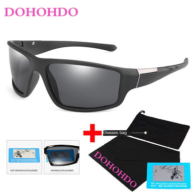 DOHOHDO Men's Sunglasses Male Polarized Mirror Sun Glasses For Driving Sport UV400 Eyewear Brand Oculos De Sol