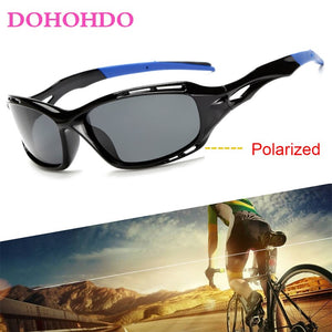 DOHOHDO Men's Polarized Night Vision Sunglasses Driving Sun Glasses For Men Square Sport Brand  Mirror Shades Oculos UV400