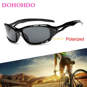 DOHOHDO Men's Polarized Night Vision Sunglasses Driving Sun Glasses For Men Square Sport Brand  Mirror Shades Oculos UV400