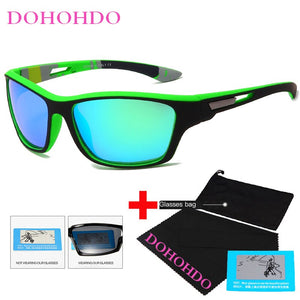 DOHOHDO Men's Polarized Sunglasses Brand Car Driving Anti-glare Night Vision Sunglasse Men's Black Sports Fishing Glasses UV400