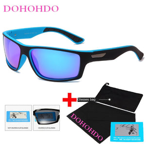 DOHOHDO Men's Polarized Sunglasses Driving Goggle Classic Male Fishing Night Vision Sun Glasses Anti Glare UV400 Eyewear Gafas