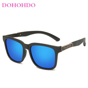 DOHOHDO 2023 TR90 Sport Sunglasses Men Polarized UV400 Coating Mirrored Driving Fishing Sun Glasses Oculos Eyewear