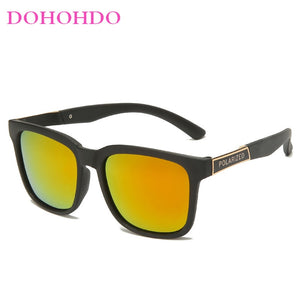 DOHOHDO 2023 TR90 Sport Sunglasses Men Polarized UV400 Coating Mirrored Driving Fishing Sun Glasses Oculos Eyewear