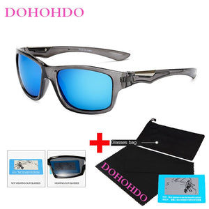 DOHOHDO Yellow Polarized Sunglasses Men's Night Vision Driving Sun Glasses Anti-Glare Car Drivers Goggles Eyewear For Man