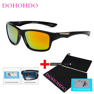 DOHOHDO Yellow Polarized Sunglasses Men's Night Vision Driving Sun Glasses Anti-Glare Car Drivers Goggles Eyewear For Man