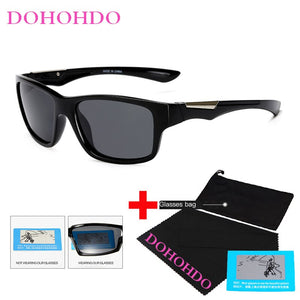 DOHOHDO Yellow Polarized Sunglasses Men's Night Vision Driving Sun Glasses Anti-Glare Car Drivers Goggles Eyewear For Man