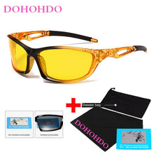 Load image into Gallery viewer, DOHOHDO Night Vision Polarized Sunglasses Men Mirror Square Sport Sun Glasses Driving Shades Male Retro Vintage Sunglasses UV400