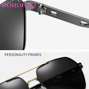 DOHOHDO Optical Brand Design Polarized Sunglasses Men Male Pilot Eyewear Sun Glasses Travel Fishing Oculos With Bag