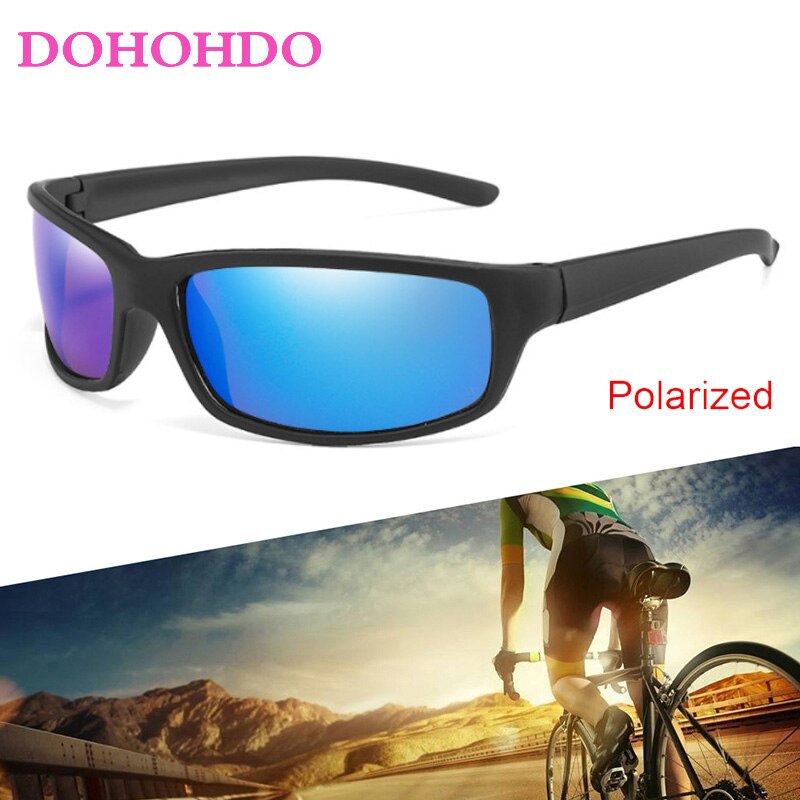 DOHOHDO Oval Polarized Sunglasses Men Mirror Lens Sport Sun Glasses For Driving Women Brand Design Goggles Gafas De Sol UV400
