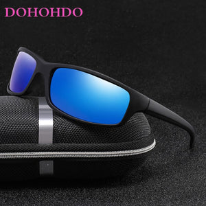DOHOHDO Oval Polarized Sunglasses Men Mirror Lens Sport Sun Glasses For Driving Women Brand Design Goggles Gafas De Sol UV400