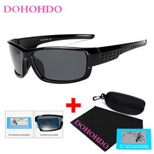 Load image into Gallery viewer, DOHOHDO Polarized Night Vision Sunglasses For Men Vintage Mirror Coating Driver Anti-glare Sun Glasses 100% UV400 Goggles