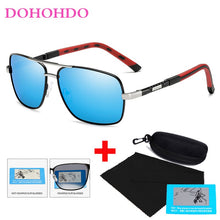Carica l&#39;immagine nel visualizzatore di Gallery, DOHOHDO Occhiali da sole polarizzati Uomini di design di marca Rivestimento classico in metallo Occhiali da sole da guida Occhiali da sole maschili Oculos De Sol UV400 