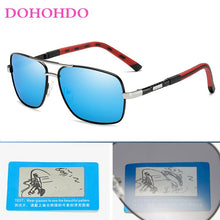 Carica l&#39;immagine nel visualizzatore di Gallery, DOHOHDO Occhiali da sole polarizzati Uomini di design di marca Rivestimento classico in metallo Occhiali da sole da guida Occhiali da sole maschili Oculos De Sol UV400 