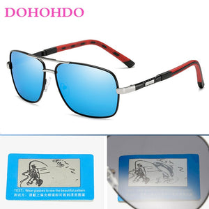 DOHOHDO Occhiali da sole polarizzati Uomini di design di marca Rivestimento classico in metallo Occhiali da sole da guida Occhiali da sole maschili Oculos De Sol UV400 