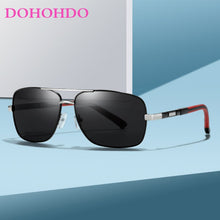 Carica l&#39;immagine nel visualizzatore di Gallery, DOHOHDO Occhiali da sole polarizzati Uomini di design di marca Rivestimento classico in metallo Occhiali da sole da guida Occhiali da sole maschili Oculos De Sol UV400 
