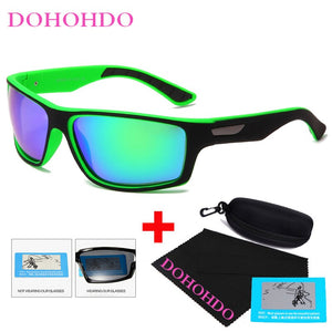 DOHOHDO Polarized Sunglasses Men Car Driving Anti-Glare Sun Glasses For Male  Colorful Film Series UV400 Gafas De Sol