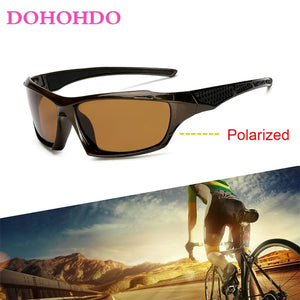 DOHOHDO Polarized Sunglasses Men Glasses  Brand Design Driving Coating Black Frame Fishing Driving Eyewear Male Sun Glasses
