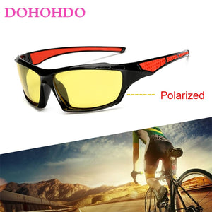 DOHOHDO Polarized Sunglasses Men Glasses  Brand Design Driving Coating Black Frame Fishing Driving Eyewear Male Sun Glasses