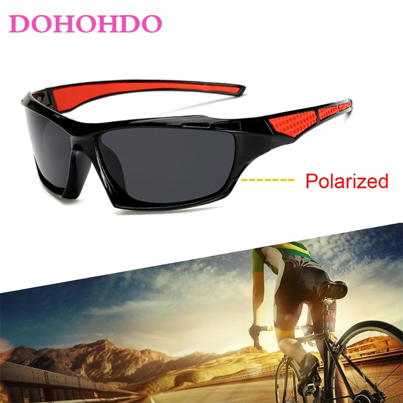 DOHOHDO Polarized Sunglasses Men Glasses  Brand Design Driving Coating Black Frame Fishing Driving Eyewear Male Sun Glasses