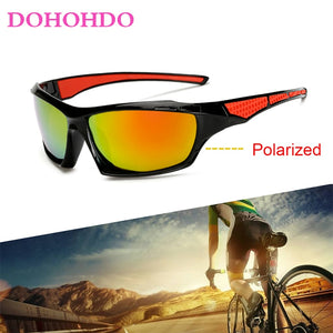 DOHOHDO Polarized Sunglasses Men Glasses  Brand Design Driving Coating Black Frame Fishing Driving Eyewear Male Sun Glasses