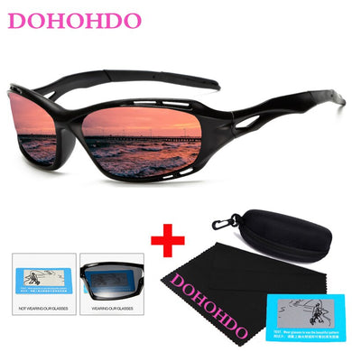 DOHOHDO Sunglasses Men Night Vision Polarized Sunglasses Men's Women's Goggles Eyewear Sun Glasses Gafas de sol With Box UV400