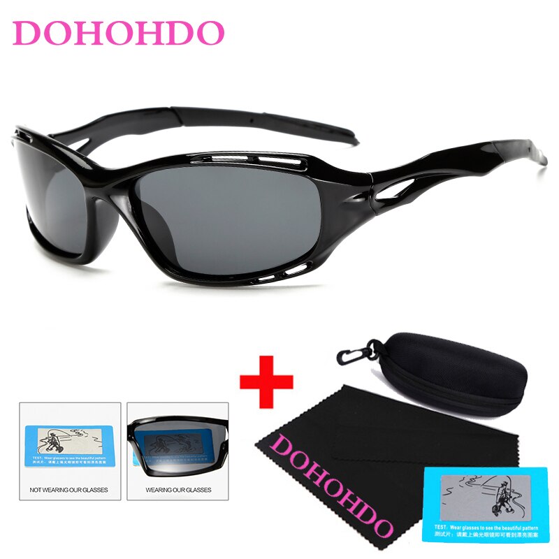DOHOHDO Occhiali da sole Uomo Visione notturna Occhiali da sole polarizzati Occhiali da donna da uomo Occhiali da sole Gafas de sol Con scatola UV400 