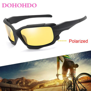 DOHOHDO Occhiali da sole Uomo Donna Occhiali da sole polarizzati Occhiali da guida con rivestimento a specchio Occhiali neri Occhiali da sole sportivi maschili UV400 